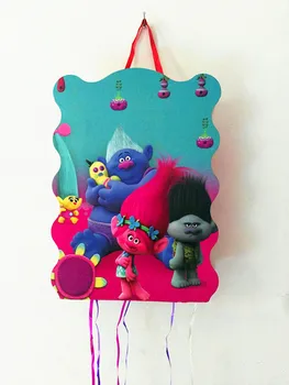 

1SET/LOT TROLLS PINATA KIDS BIRTHDAY PARTY FAVORS FUNNY GAME PLAYING TROLLS PINATA HAPPY BIRTHDAY PARTY SUPPLIES