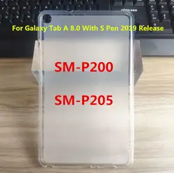 Противоударный чехол для Samsung Galaxy Tab A 8,0 S-Pen 2019 SM-P200 SM-P205 P200 P205 Ультратонкий Мягкий чехол из ТПУ Funda Capa