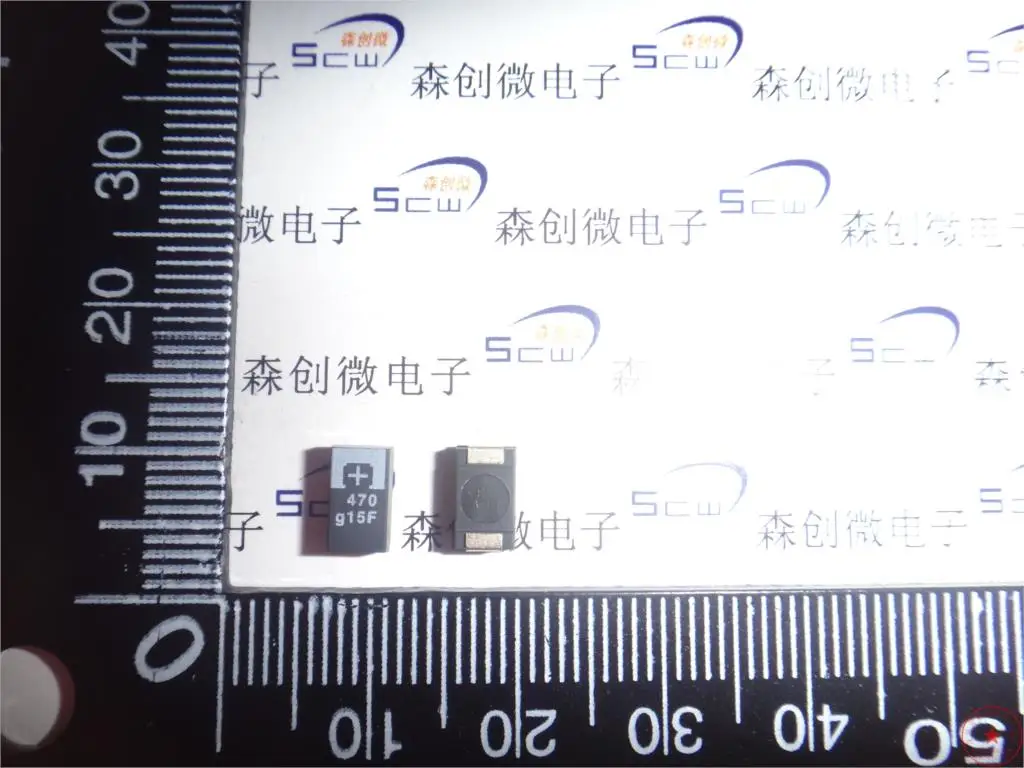 

New original * solid polymer tantalum capacitor 470 uf tpf470ml 4 v D 4