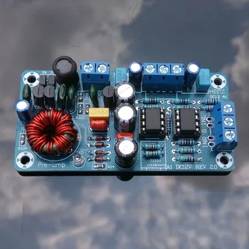 

DC 9-14.4V Car Audio Preamplifier Board Pre-AMP Module Sound Effect Enhancer VA