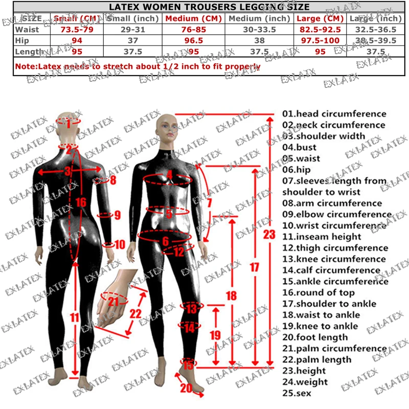 Latex Pants Women Long Leggings Pants Erotic Underwear Open Crotch Leggings Rubber Latex Fitness tights (2)-