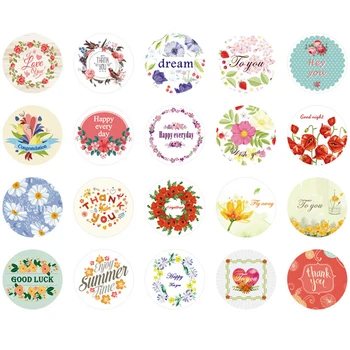 

38 pcs/set FLOWER Series Boxed stickers photo album decorative Sealing sticker Thanksgiving DIY Various patterns mixed Styling