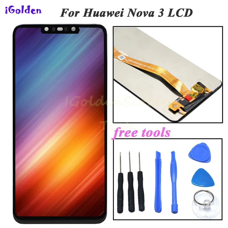 Для Huawei Nova 3 ЖК-дисплей сенсорный экран дигитайзер в сборе 6 &quotзапасные части для