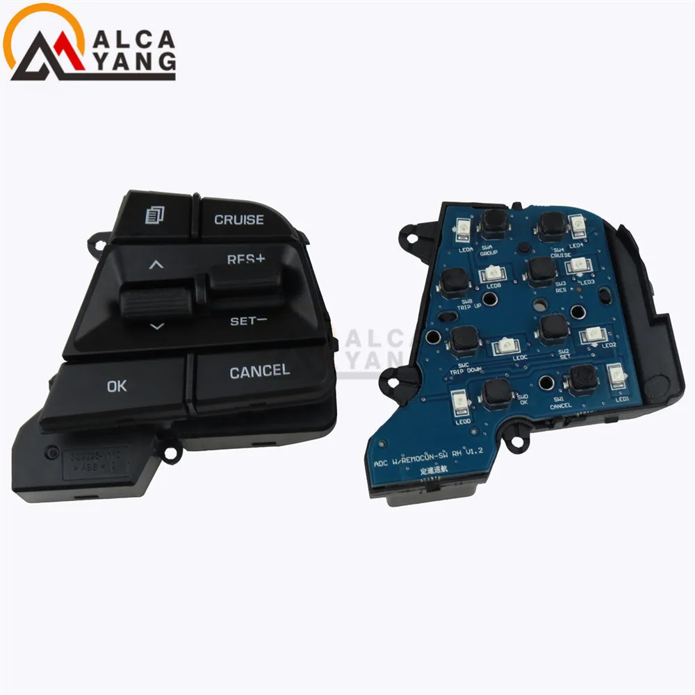 

blue circuit board for Hyundai elantra AD Solaris 20172018 1.6l Car Cruise Control Steering Wheel Buttons Switch Black