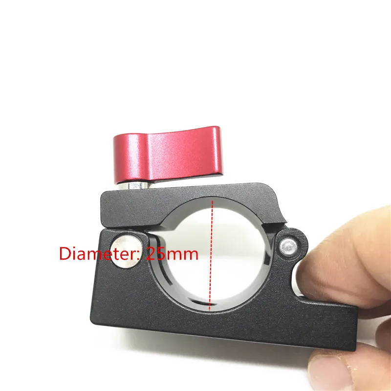 Алюминий 25 мм Железнодорожный стержень зажимы для DJI Ronin M MX системы опорная трубка зажим экран Мониторы клип аксессуары для фотостудий