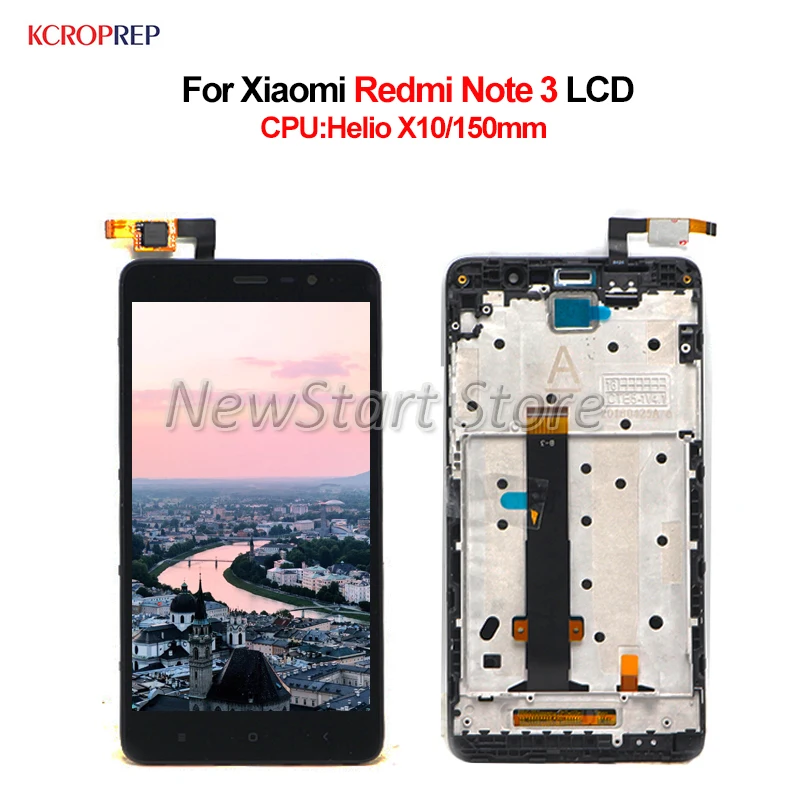 Для Xiaomi Redmi Note 3 Note3 CPU Helio X10 150 мм ЖК-дисплей кодирующий преобразователь сенсорного
