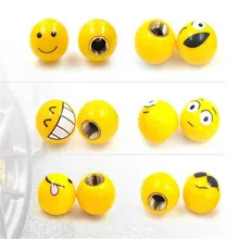 Автомобиль прекрасный крутой оскал язык улыбка лицо смайлик шины воздушный клапан крышка для автомобилей грузовой автомобиль, мотоцикл, велосипед 400 шт = 100 набор