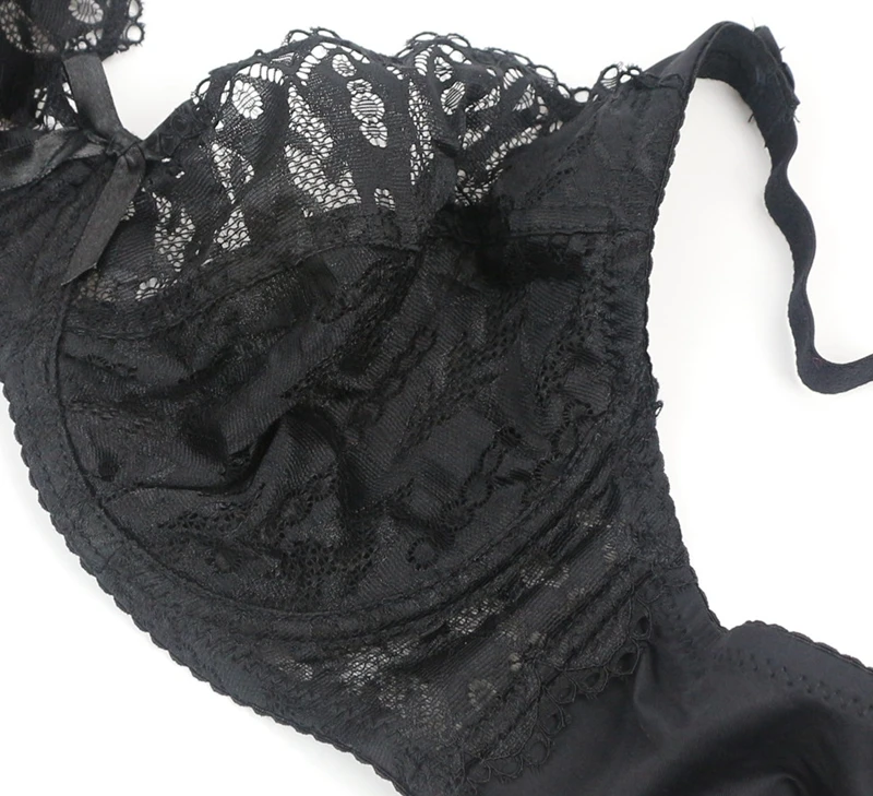 Hot Floral Lace Underwire Bra Bustier Sheer Top Bralette Super Thin Cup Summer Style Bras Brassiere Lingerie BH 85-110 DE DE0024