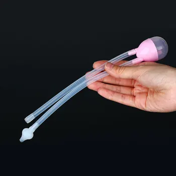 

New Born Silicone Baby Safety Nose Cleaner Nasal Aspirator Vacuum Suction Nasal Mucus Runny Aspirator Kids Health Care Clearance
