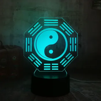 

Mythology Chinese Trandition Prediction Kid 3D LED Night Light Sleep Bulb Home Office Desk Table Lamp Holiday Friend lamps