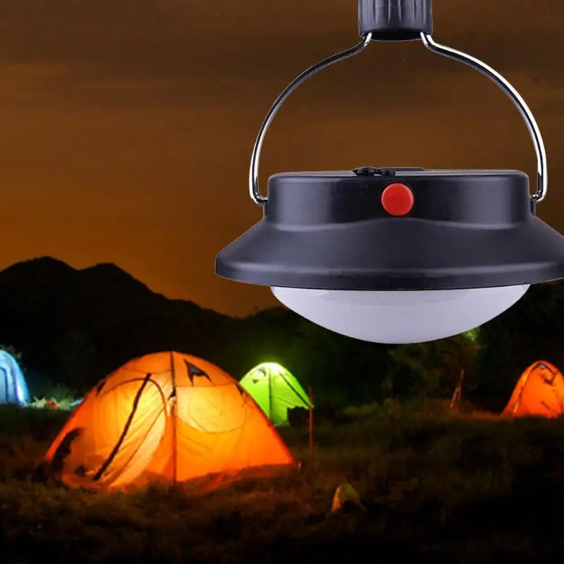 60 LED Ultra Bright Outdoor Camping Lamp Tent Light with Lampshade Circle ABS Rechargeable Fishing Hanging Hiking Lantern