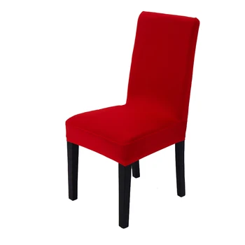 

Spandex Anti-dirty Removable Stretch Dining Chair Protector Slipcover Cover Cheap Elastic Solid Color Chair Seat Case Banquet
