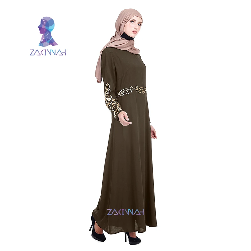 Женское длинное платье ZK004 Zakiyyah мусульманское на Ближнем Востоке
