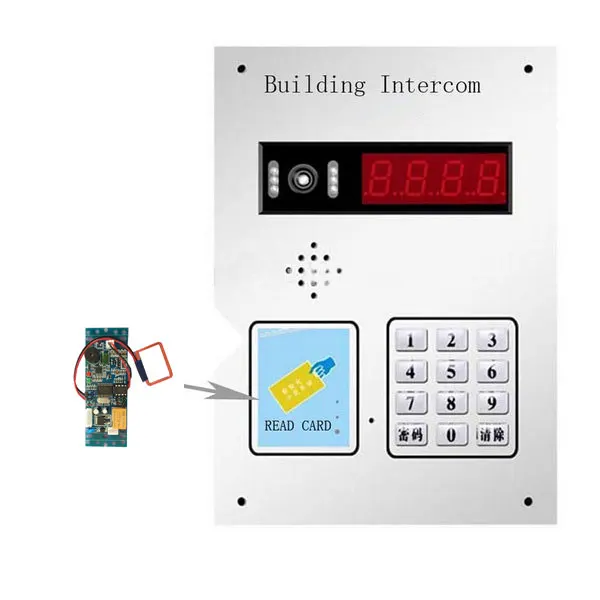 RFID Embed Control module,intercom access,Elevator access control 9-24V DC power 2pcs mother card 10pcs em key fob