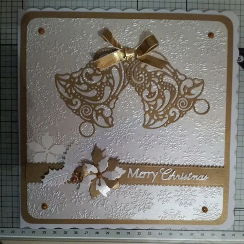 

YaMinSanNiO Bell Metal Cutting Dies Christmas Scrapbooking Card Making Album Embossing Crafts Die Cut