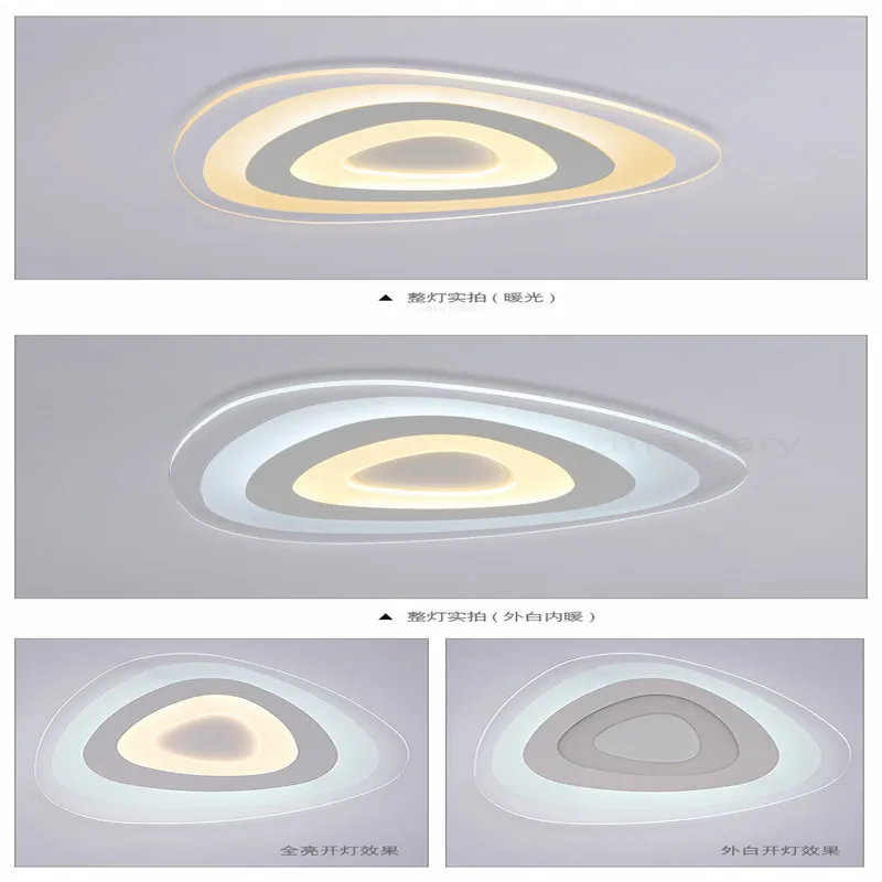 Rmamary ультра-тонкий акриловый светодио дный современный светодиодный потолочный светильник для гостиной спальни Домашнее освещение