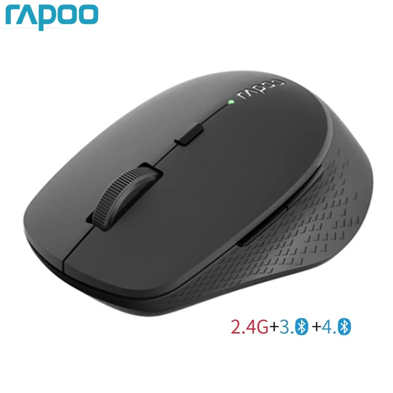 Новая многофункциональная Бесшумная Беспроводная мышь Rapoo M300 с 1600 dpi Bluetooth 3,0/4,0 RF 2,4 GHz для подключения трех устройств