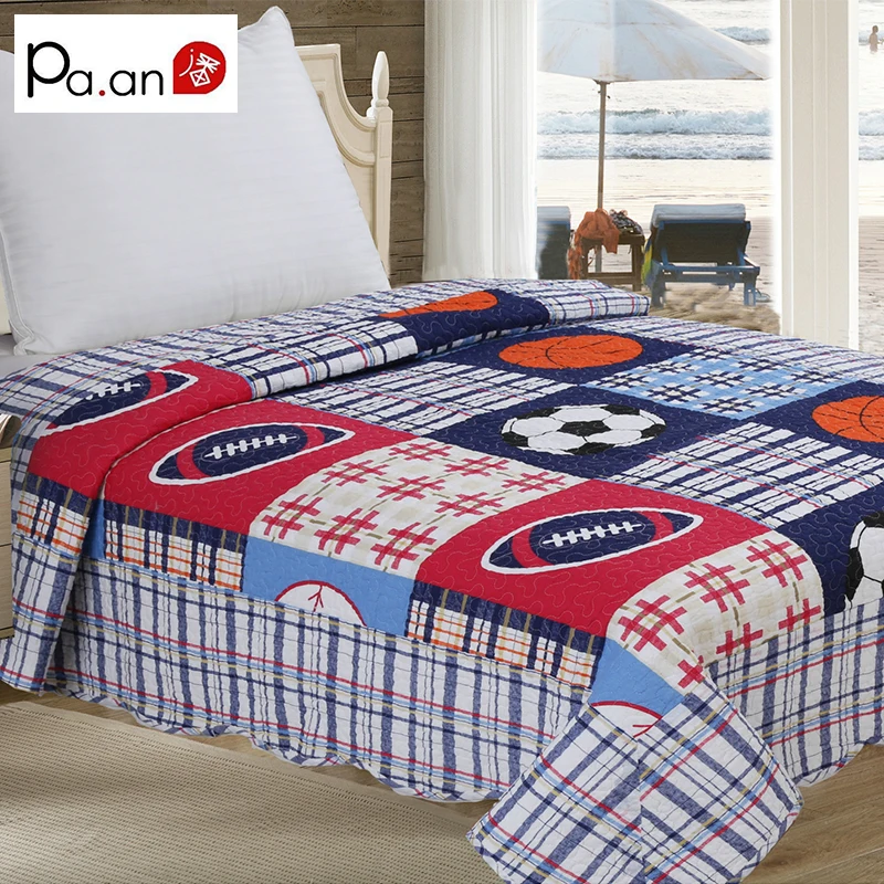 Fashion 100 Cotton Children Quilt 140x220cm Patchwork Cartoon