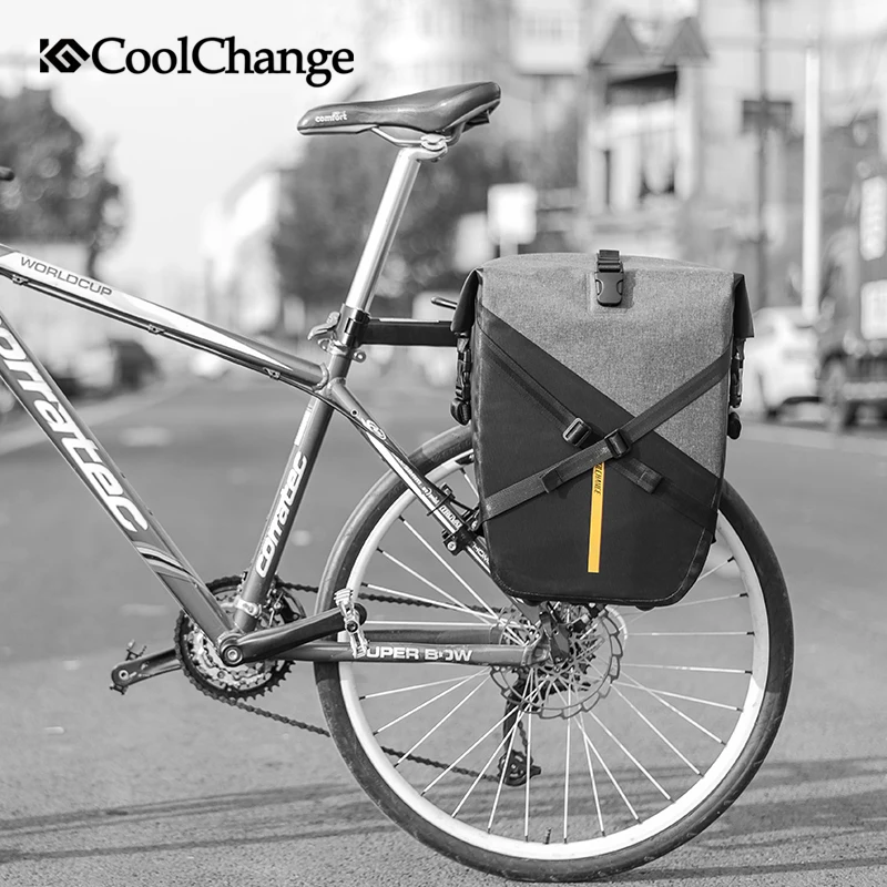 Perfect CoolChange Cycling Bag Waterproof Large Capacity Bicycle Bag Nylon Rear Rack Seat Trunk Luggage Carrier Bag MTB Bike Accessories 5
