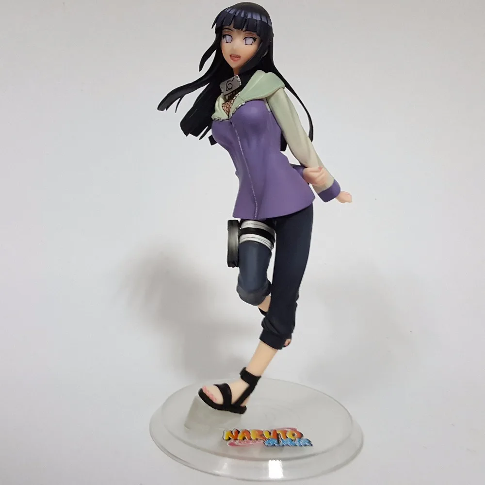 Naruto Hinata Action Figure 200mm Hinata Hyuga PVC Figure Naruto Shippuden Movie Hinata Gently Step Twin Lions Fist N02