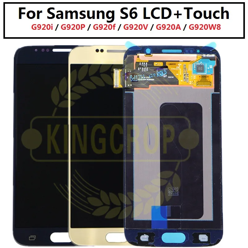 ЖК-дисплей для Samsung galaxy S6 G920i G920P G920f G920V G920A G920W8 с сенсорным экраном и дигитайзером
