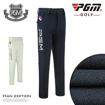 

2018 PGM Fluffy Trousers boy's golf Pants Autumn Winter Thickening Warmth Breathable High Elastic Pants for Children Size M-XXL