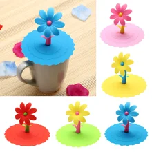 Couvercle Anti-poussière en Silicone multicolore | Tournesol, Anti-poussière réutilisable et Anti-poussière, couvercle de bricolage Anti-fuite, housse de tasse isolante