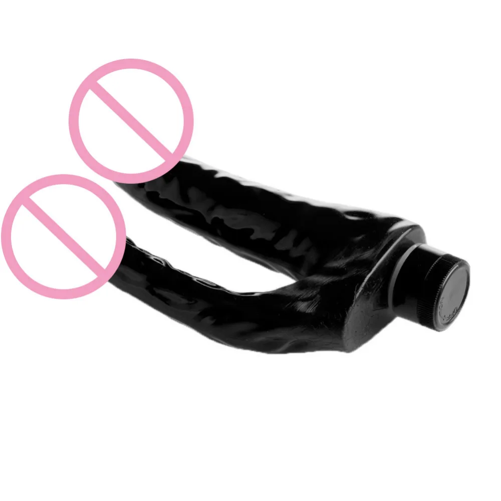 Waterproof Double Penis Powerful font b Dildo b font Vibrator G Spot Anal Massager Sex Toys
