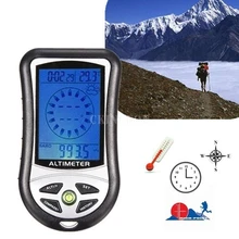 50 шт./лот цифровой 8 в 1 ЖК-компас барометр альтиметр Термо Температура Часы Календарь