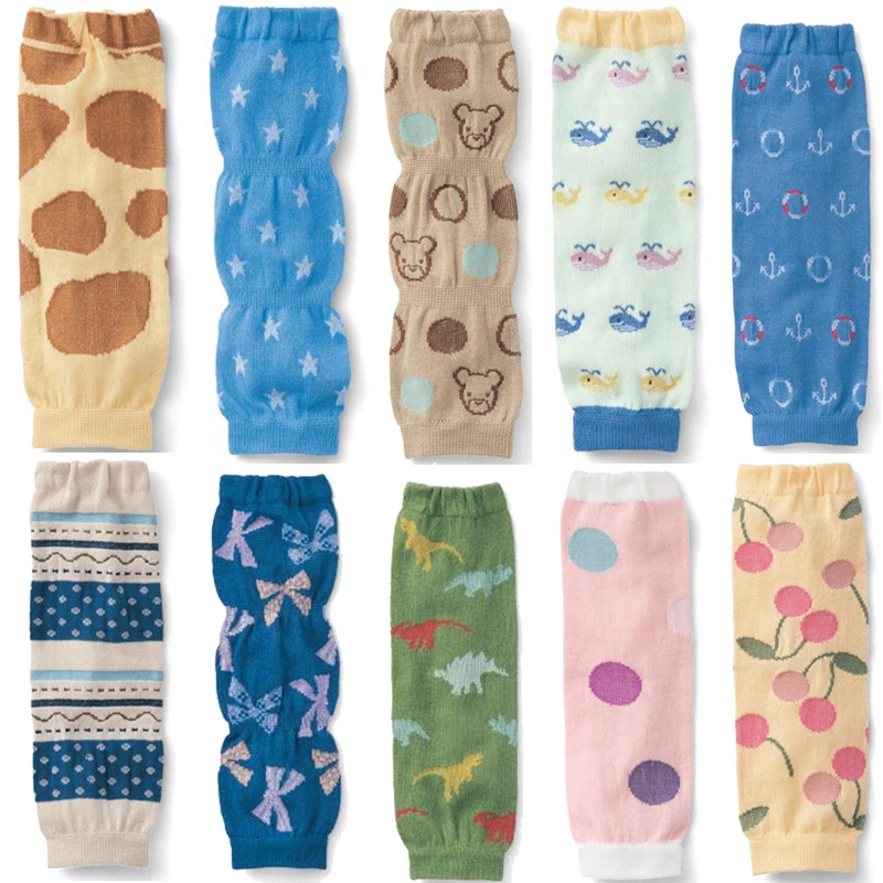 Cute Baby Leg Warmers Knitted Kneepads for Children Ainimal Kids Leg Warmers Pack of 3Pairs