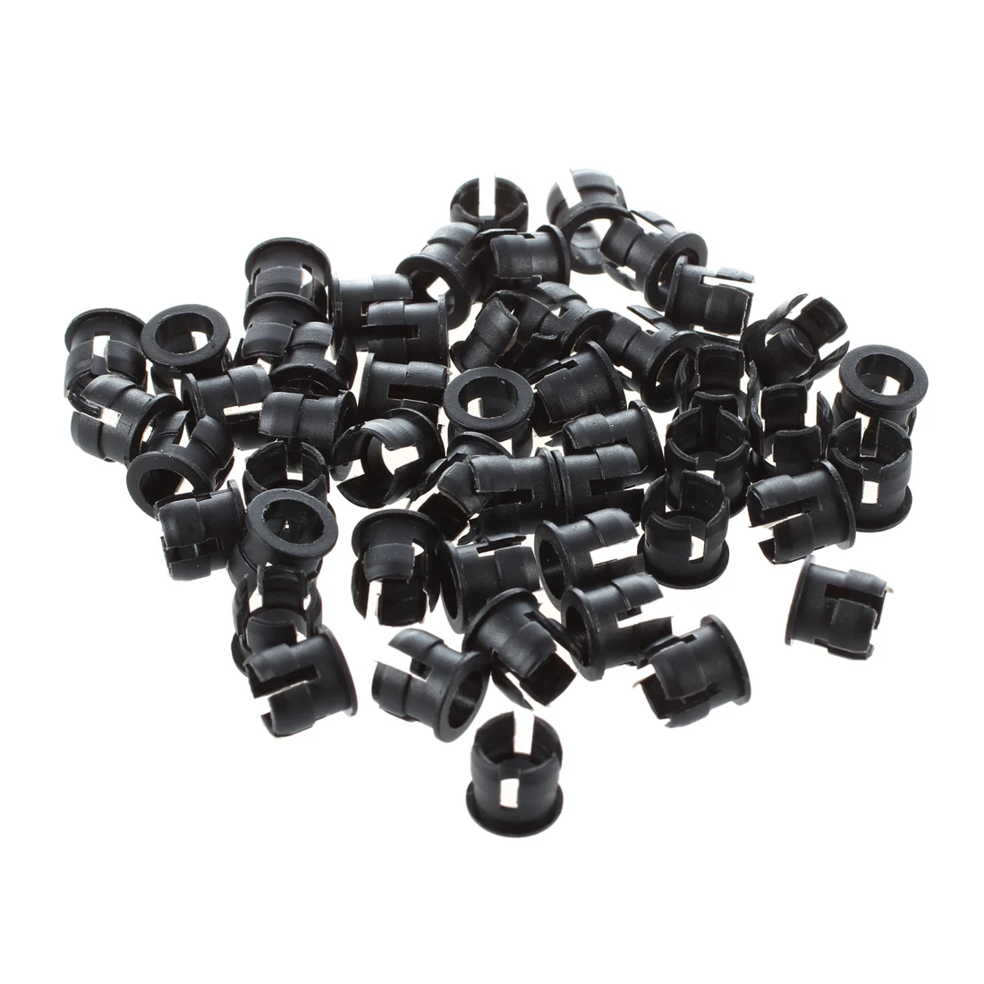 

50 5mm Black Plastic LED Holder Case Clip Display Panel