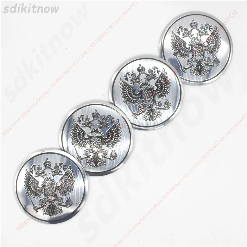 56mm Diameter 4pcs Russia Eagle Car Sticker Wheel Center Hub Caps Cover Rim National Emblem Badge Styling Decoration | Автомобили и