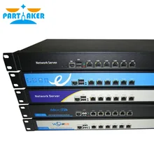 1U уши стойки корпус Intel Celeron C1037u аппаратный брандмауэр маршрутизатор с Intel PCI-E 1000 м 6*82583 v