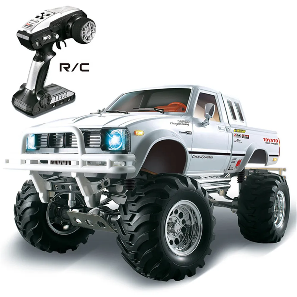 1:10 2,4G 4WD 3CH полностью металлический корпус 4X4 пикап Rock wheel RTR 320A независимый ESC RC четырехколесный внедорожный пикап