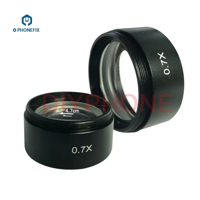 

PHONEFIX WD287 0.5X 1X 2.0X Trinocular Stereo Microscope Auxiliary Objective Lens Barlow Lens 48mm Thread