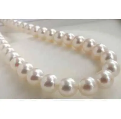 

Wholesale FREE SHIPPING > HUGE AAA+12-13MM NATURAL SOUTH SEA GENUINE WHITE PERFECT PEARL NECKLACE 14KGP 18