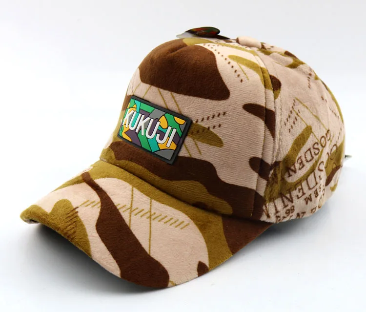 2018 invierno cálido hiphop camuflaje Snapback, niños, niño, tapa de las gorras de béisbol de los niños Gorra de Baseball de camuflaje sombrero 50 a 54 CM G103