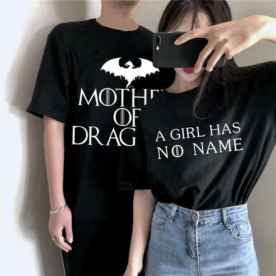

NOT TODAY ARYA STARK King Targaryen GAME OF THRONES T Shirt Men/women Funny T-shirt Dragon Tshirt Couple Top Tees Male/female