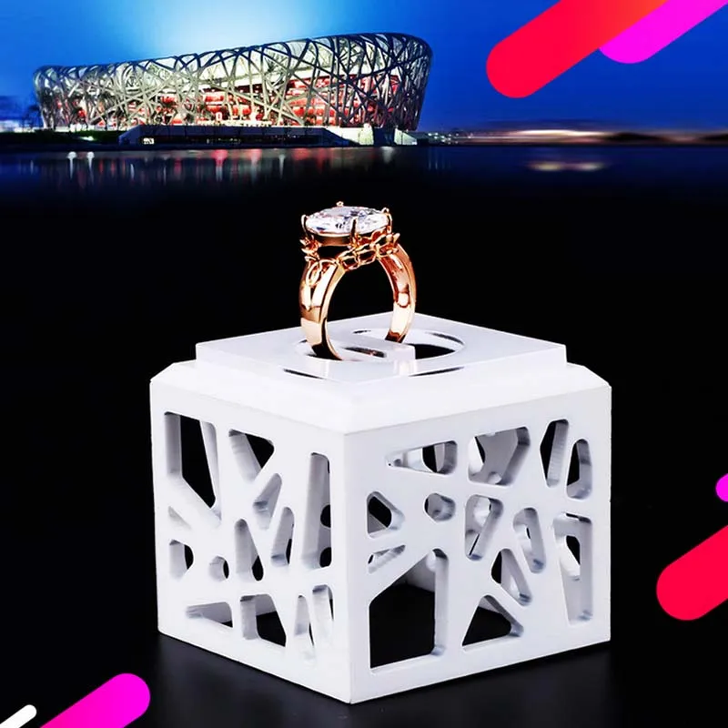 Wholesale White Acrylic Jewelry Displays Holder for Ring