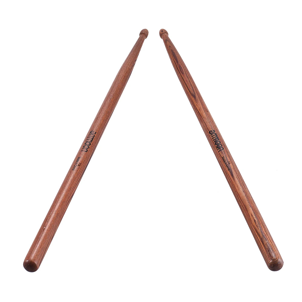ammoon Standard 5A Wooden Drumsticks Drum Sticks Mahogany Wood Drum Set