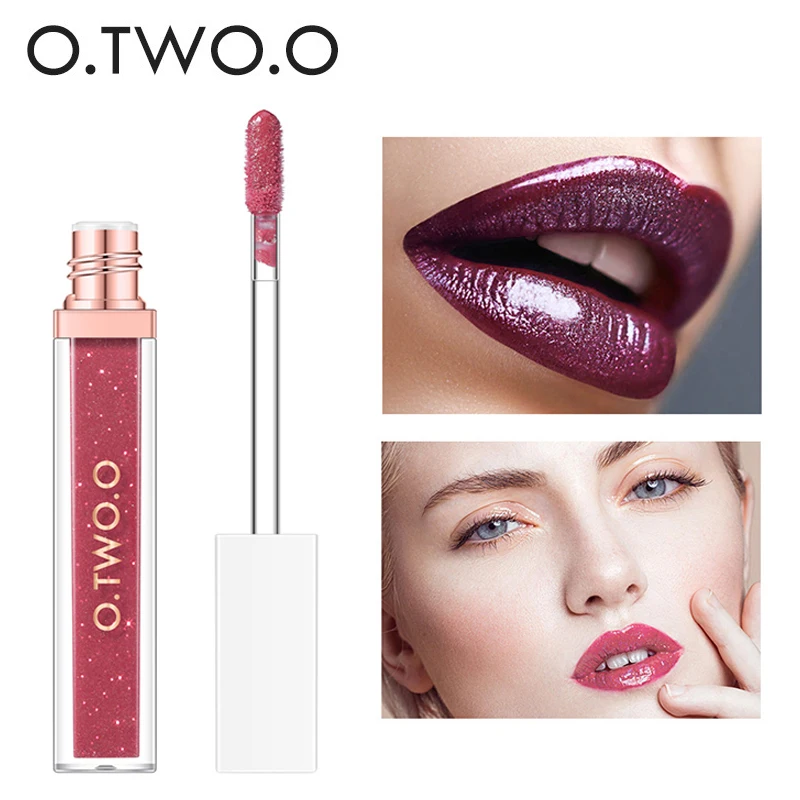 O TWO O Mirror Glass Lip Gloss Moisturizing Light Gel No Sticky Shimmer Lipstick Liquid Makeup 2