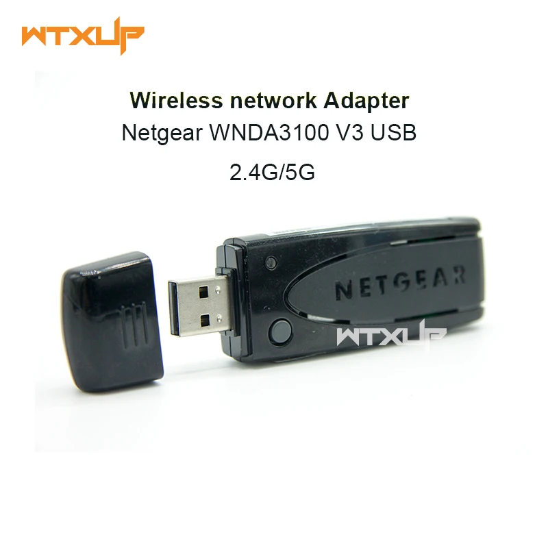 Двухдиапазонный USB беспроводной-N WNDA3100 V3 USB Wi-Fi адаптер WPS 2,4G/5G Wifi ключ-заглушка WLAN N600 300 Мбит/с сетевой адаптер для Netgear