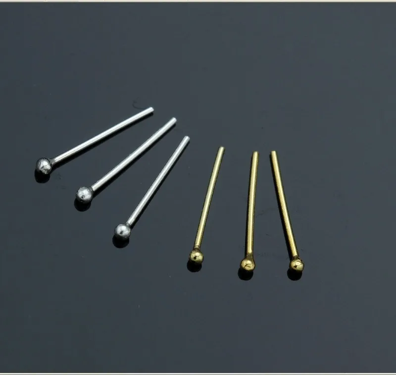1.2mm 36 pcs/set straight post Nose pin 925 sterling Silver nose studs