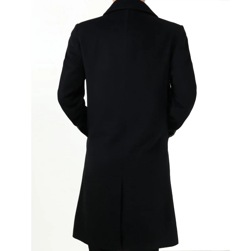 S-4XL, зимний мужской коммерческий кашемировый плащ, утолщенная шерстяная верхняя одежда, пальто, плюс размер, термальный Тренч выше колена