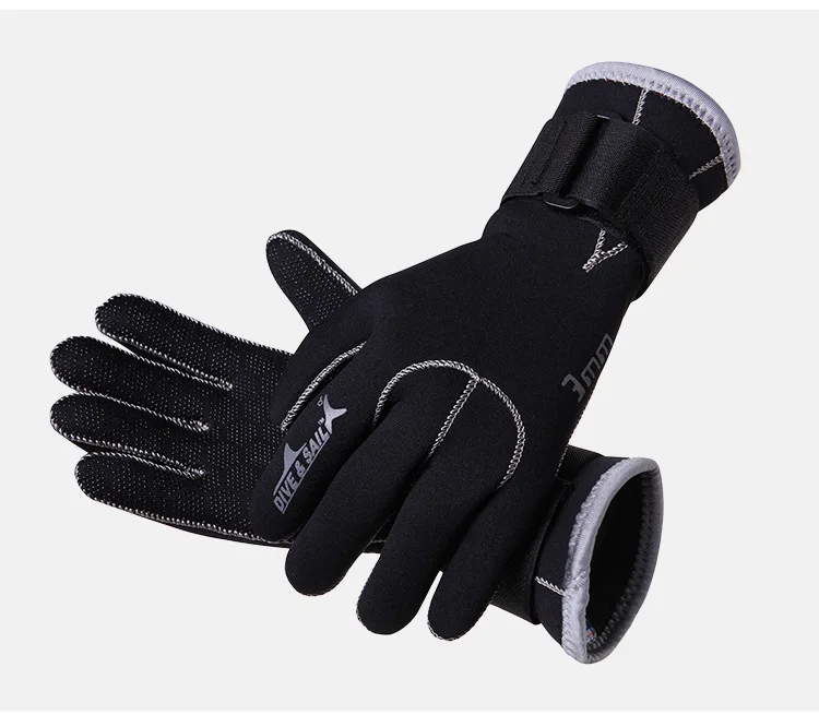 DAVE&SAIL 3mm Neoprene Diving Gloves Cut Resistant Antiskid Keep Warm