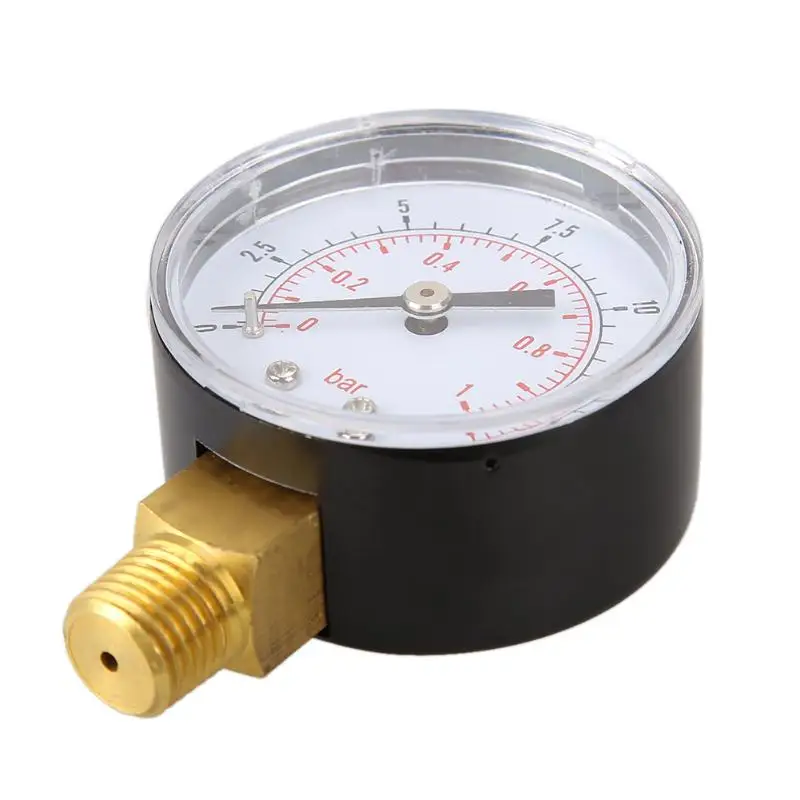 Новый манометр 50 мм 0/15 PSI 0/1 бар измерительный прибор для компрессора