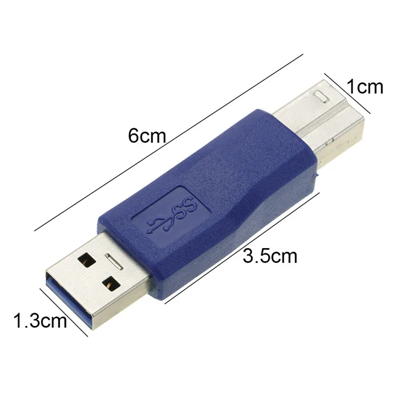 USB 3 0 тип A папа к Тип B разъем адаптер конвертер для принтера|Переходники и
