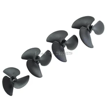 Set 3 Blade Nylon Propeller P1.4 Dia 47mm 52mm 55mm 57mm For 3/16 Shaft RC Boat -B116