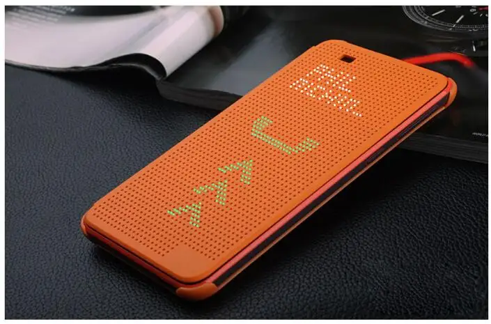 luxury ultra flip smart slim dot view case cover for htc desire 820 d820us d820u d820 tpu plastic sleep wake dot phone cases