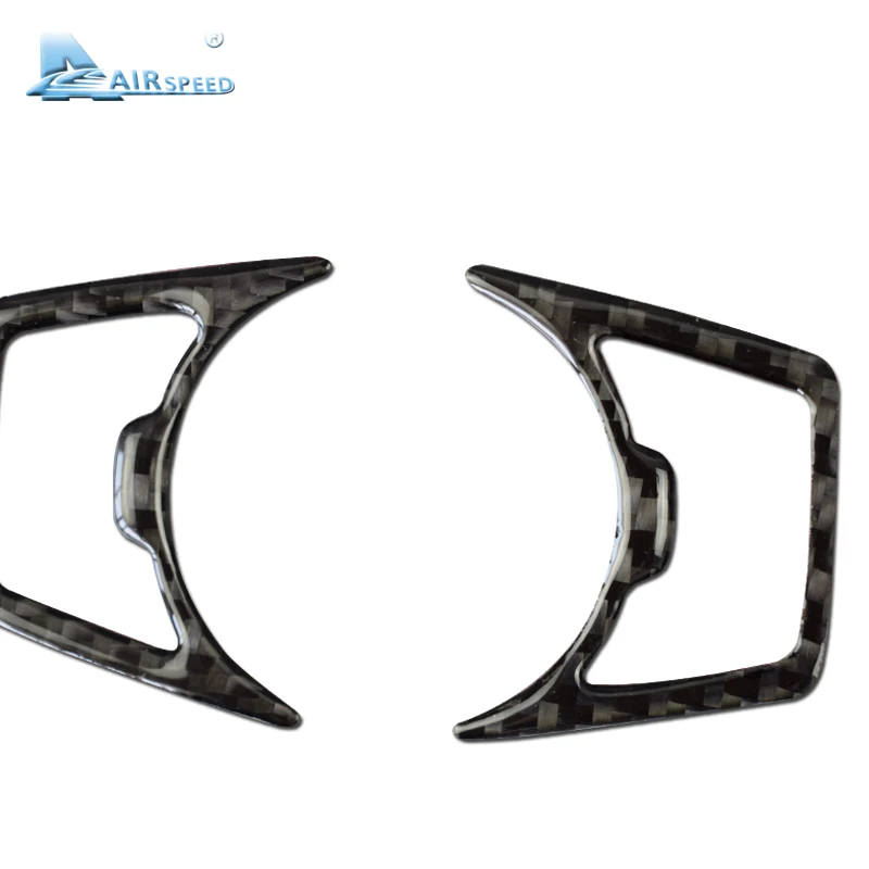 Best Airspeed Carbon Fiber headlight switch speaker frame for Ford Mustang Car Stickers Car Styling 2015 2016 2017 Auto Accessories